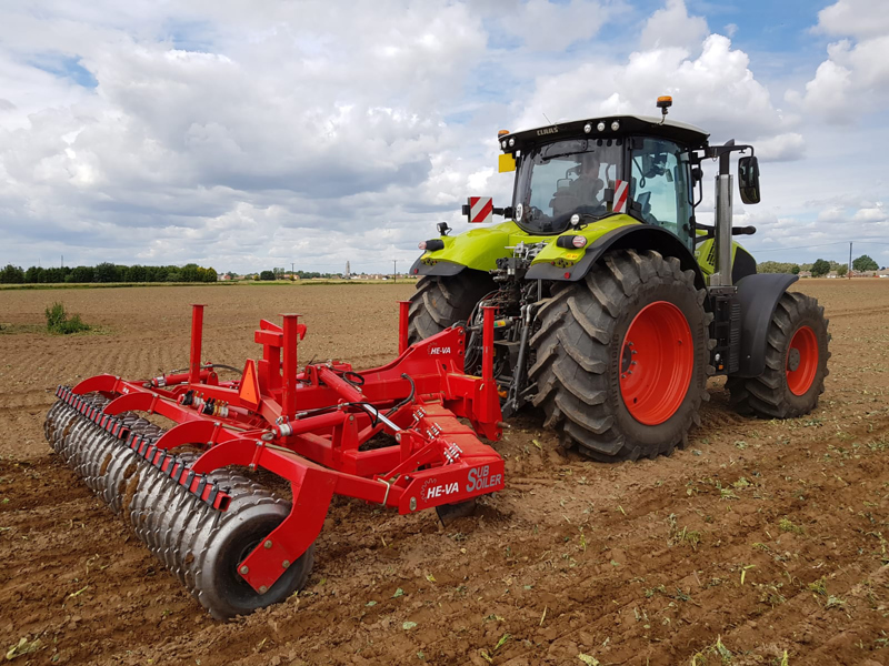4m Subsoiler on a Claas tractor