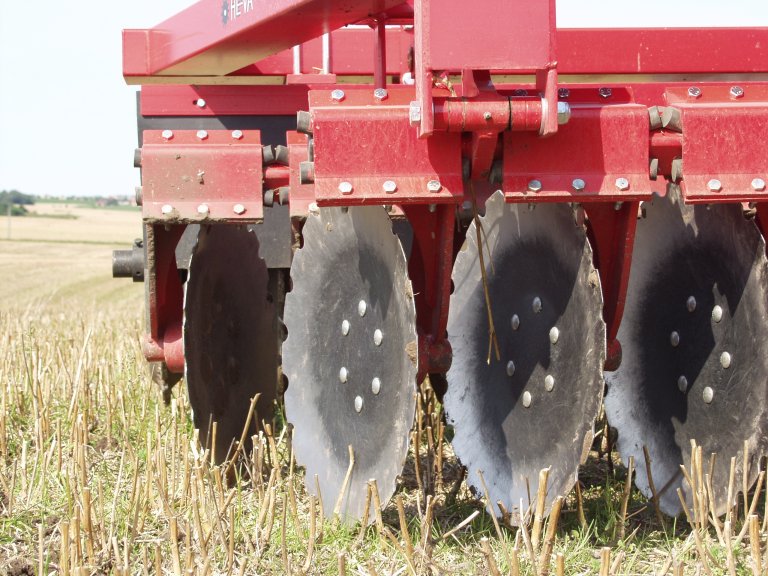 Photo of individually mounted discs on the disc roller contour