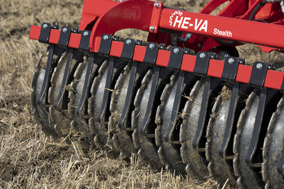 Stealth low disturbance subsoiler v profile roller