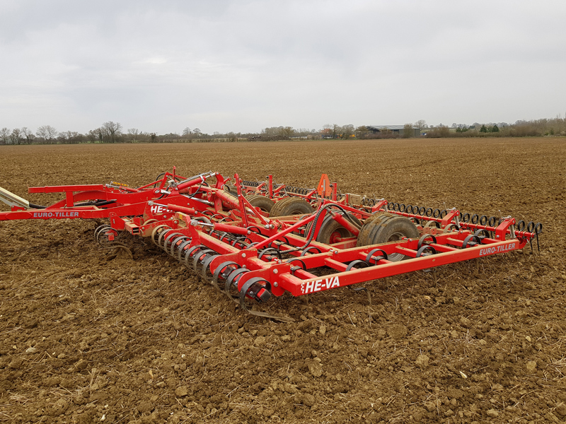 8m HE-VA Euro-Tiller in cultivated ground