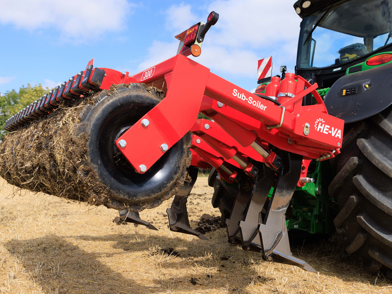 3m, 5 leg HE-VA Subsoiler lifted out of the ground